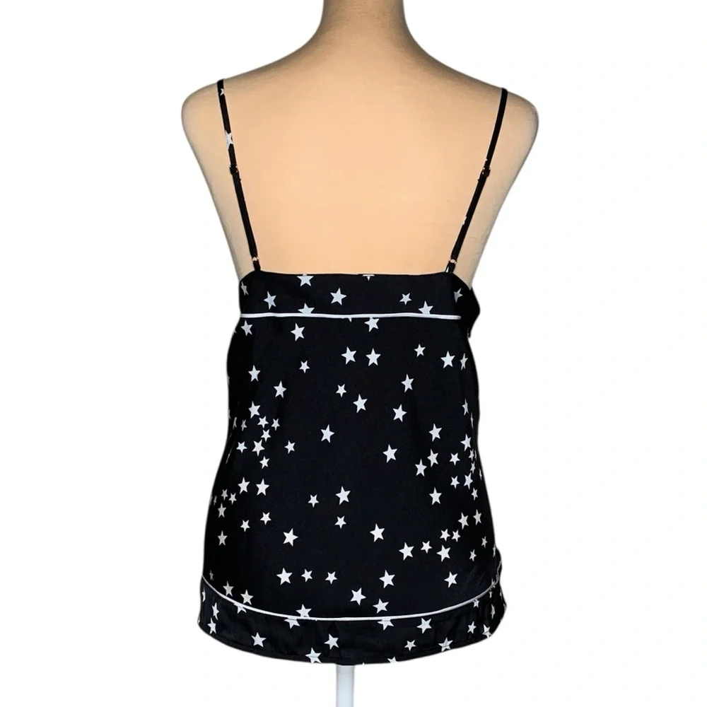 INC Silky Satin Cami PJ Pajama Set M Starry Nights Celestial Stars Loungewear